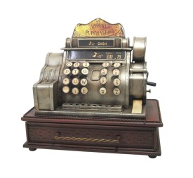 DECORACION METAL 23X14X22 CAJA PLATEADO