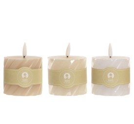 VELA LED CERA PARAFINA 7X7X10 ESPIRAL 3 SURT.