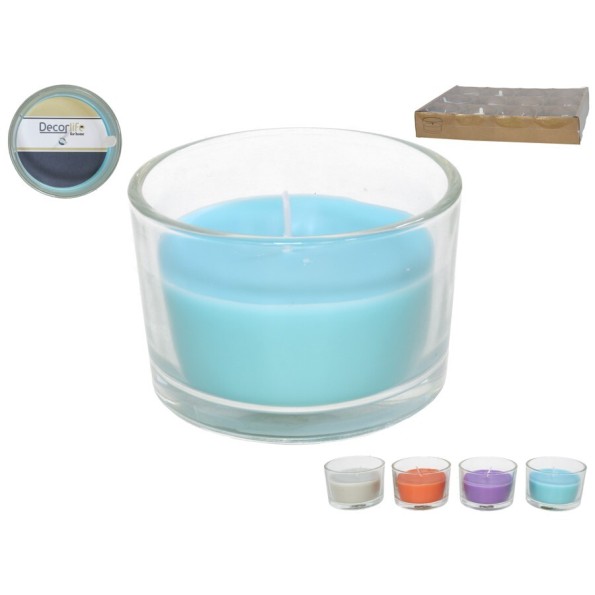 VASO VELA 7,5CM 3% FRAGANCIA 70G  3STD