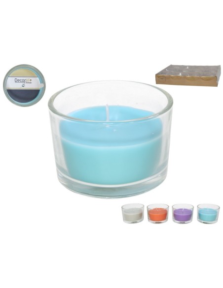 VASO VELA 7,5CM 3% FRAGANCIA 70G  3STD