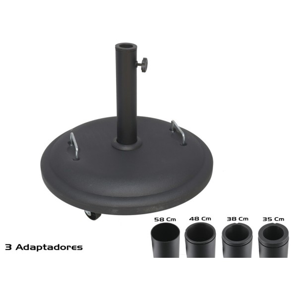 BASE SOMBRILLA CEMENTO RECUBIERTO DE PLASTICO C/ R