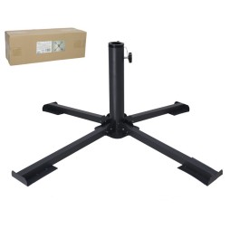 SOPORTE SOMBRILLA ALAN NEGRO 82,5X82,5X27,5 CM