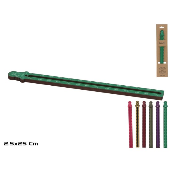 SOPORTE DE INCIENSO MDF KALI 6 SURT. 25 X 2,5 CM