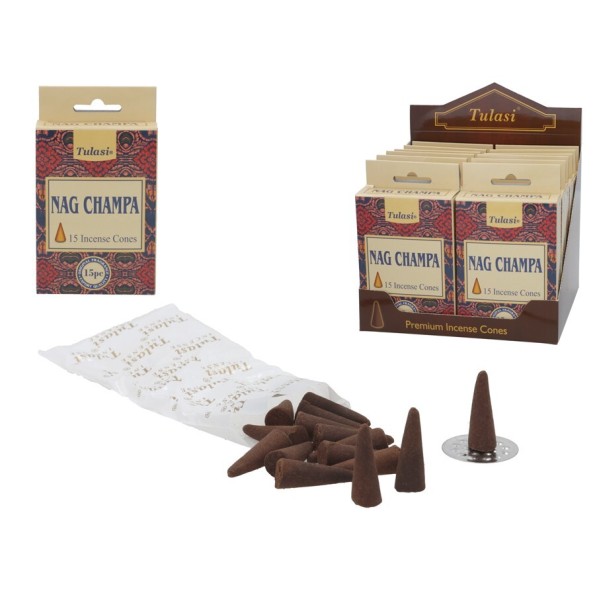 INCIENSO 15 CONOS NAG CHAMPA (ORIGINAL)
