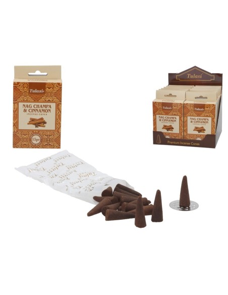 INCIENSO 15 CONOS NAG CHAMPA CINNAMON