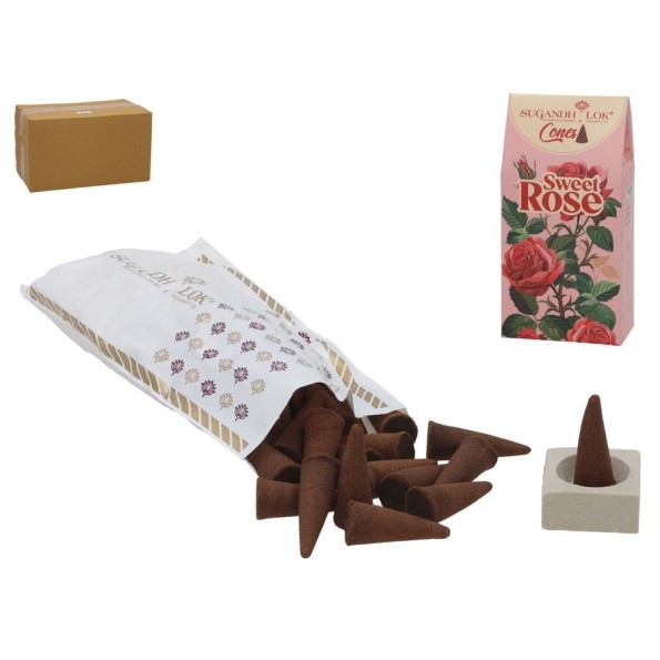 INCIENSO 30 CONOS SWEET ROSE