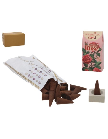 INCIENSO 30 CONOS SWEET ROSE