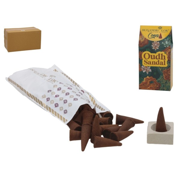 INCIENSO 30 CONOS OUDH SANDAL