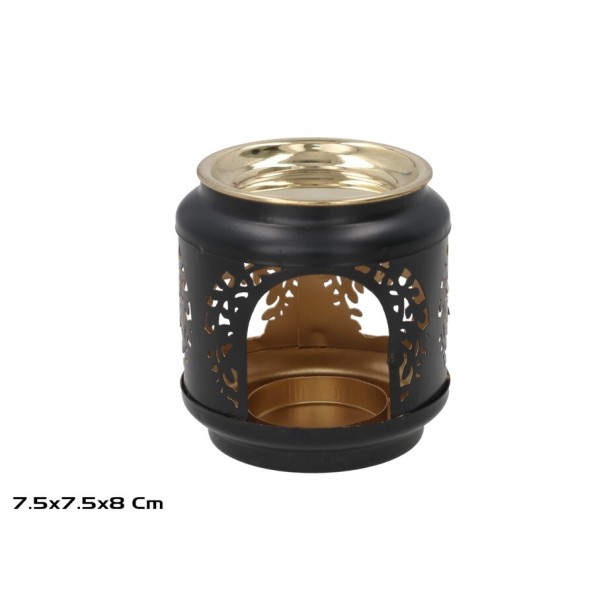 QUEMADOR DE ACEITE ANIKA 8X7,5CM NEGRO