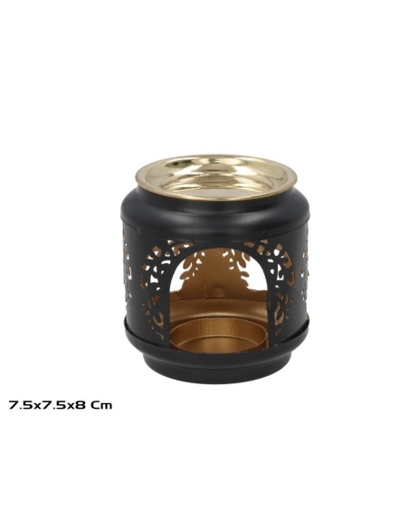 QUEMADOR DE ACEITE ANIKA 8X7,5CM NEGRO