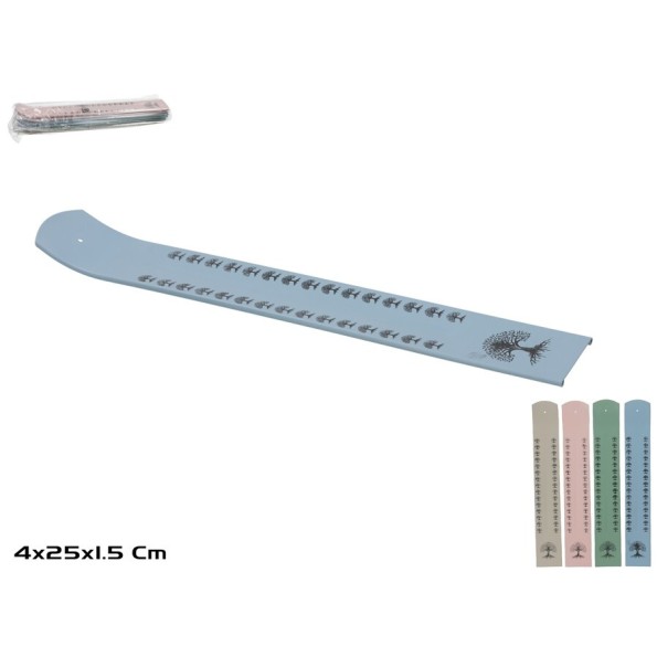 PORTA INCIENSO DEVIKA 25CM 4 SURT.