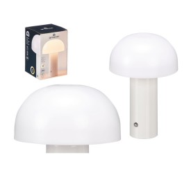 LAMPARA MESA BLANCA 14,5 x 14,5 x 22 cm
