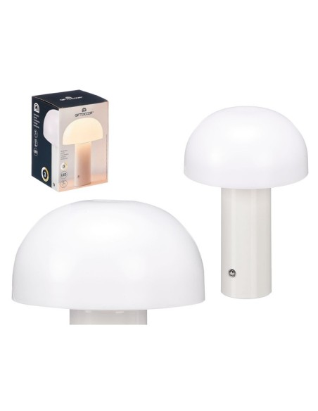 LAMPARA MESA BLANCA 14,5 x 14,5 x 22 cm