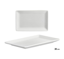 BANDEJA PORCELANA RECTANGULAR 20CM