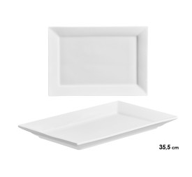 BANDEJA PORCELANA RECTANGULAR ANCHA 35,5CM