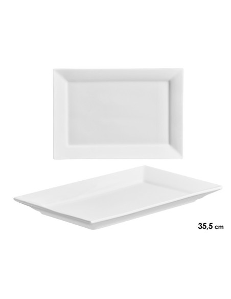 BANDEJA PORCELANA RECTANGULAR ANCHA 35,5CM