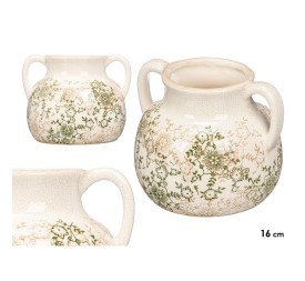 JARRON 2 ASA VERDE BEIGE 16CM