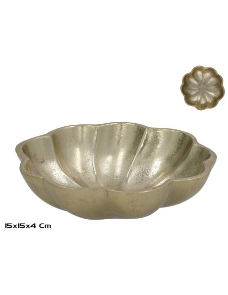 CUENCO 15X15X4CM DORADO CAMILA