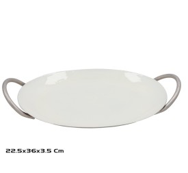 BANDEJA36X22,5X3,5CM NIQUEL DANIELA