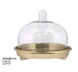 TARTERA 23X23X18CM DORADO AMINE
