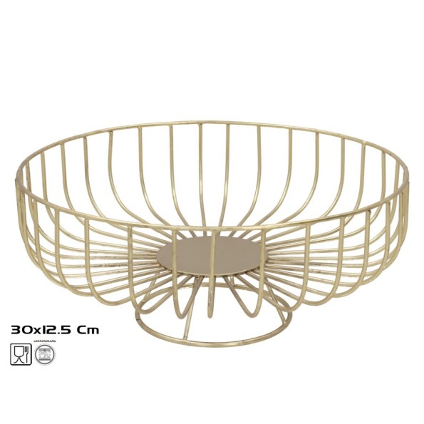 FRUTERO 30X30X12,5CM DORADO BAGDIN