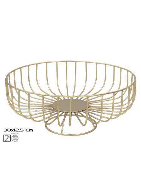 FRUTERO 30X30X12,5CM DORADO BAGDIN
