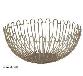 FRUTERO 26X26X14CM DORADO BAGUNE