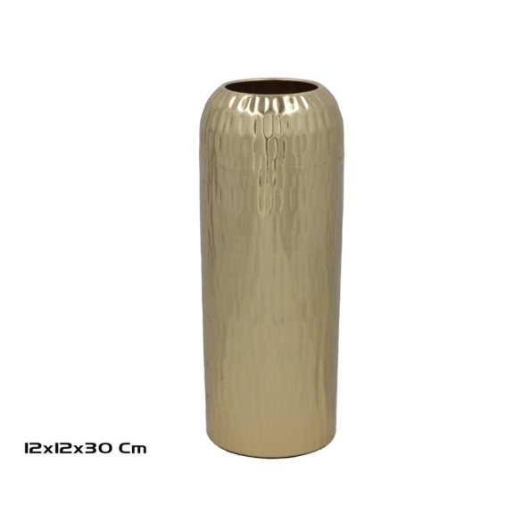 JARRON 12X12X30CM DORADO GLADYS