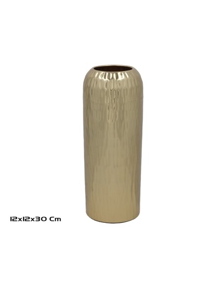 JARRON 12X12X30CM DORADO GLADYS