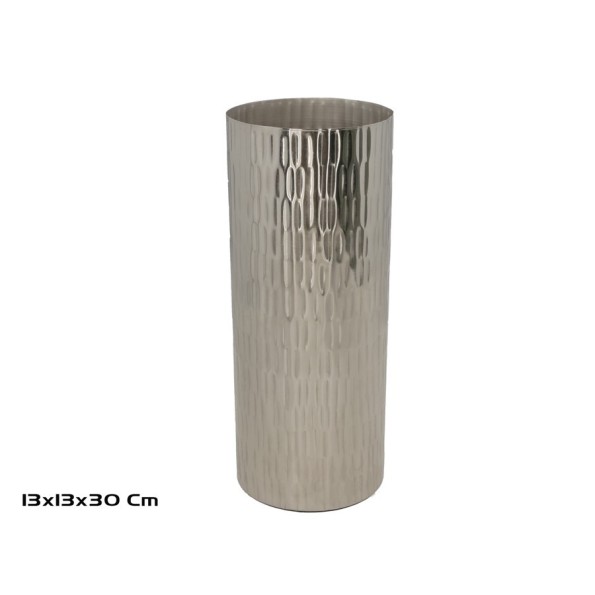 JARRON 13X13X30CM NIQUEL GELEN