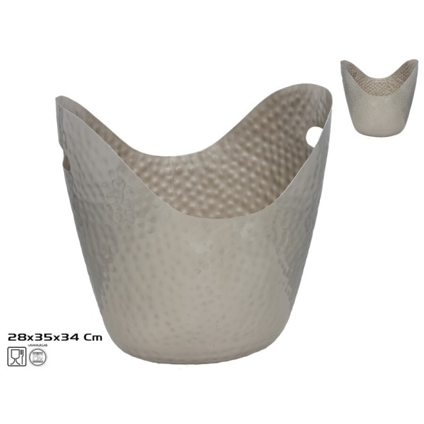 CUBITERA 35X28X34CM NIQUEL AIDA