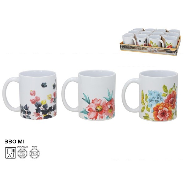 TAZA ROSINHA 330ML 3 STD.