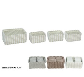 CESTA X4 RECTANGULAR 3 STD 35X25X16CM DALIA
