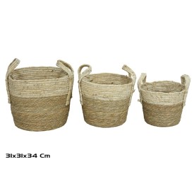 CESTA X3 REDONDA 31X31X26/34CM MARRI