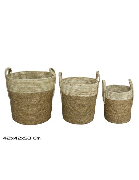 CESTA X3 REDONDA 42X42X42/53CM MARRI