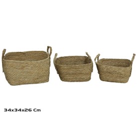 CESTA X3 CUADRADA 34X34X18/26CM LOUV
