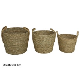 CESTA X3 REDONDA 31X31X26/34CM LOUV