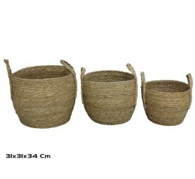 CESTA X3 REDONDA 31X31X26/34CM LOUV (2115)