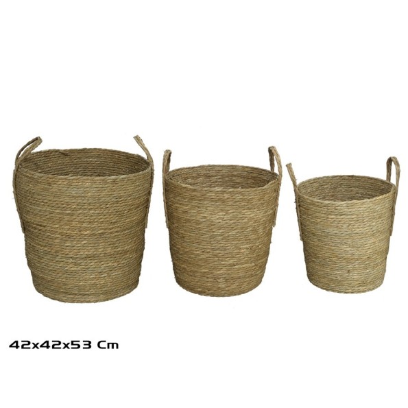 CESTA X3 REDONDA 42X42X42/53CM LOUV