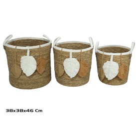 CESTA X3 C/ASAS 38X38X37/46CM PAOLA