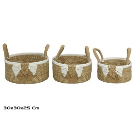 CESTA X3 C/ASAS 30X30X15/25CM ADRIHN