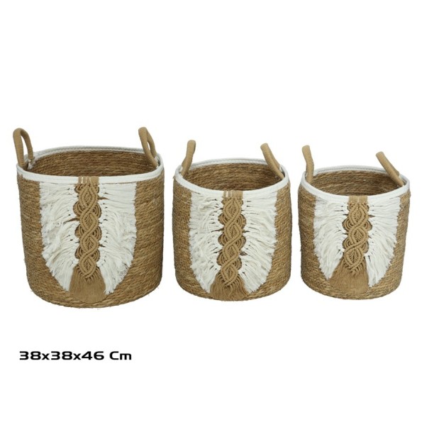 CESTA X3 C/ASAS 38X38X37/46CM ADRIHN