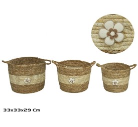 CESTA X3 C/ASAS 33X33X28/29CM ROCIO