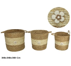 CESTA X3 C/ASAS 38X38X37/38CM ROCIO