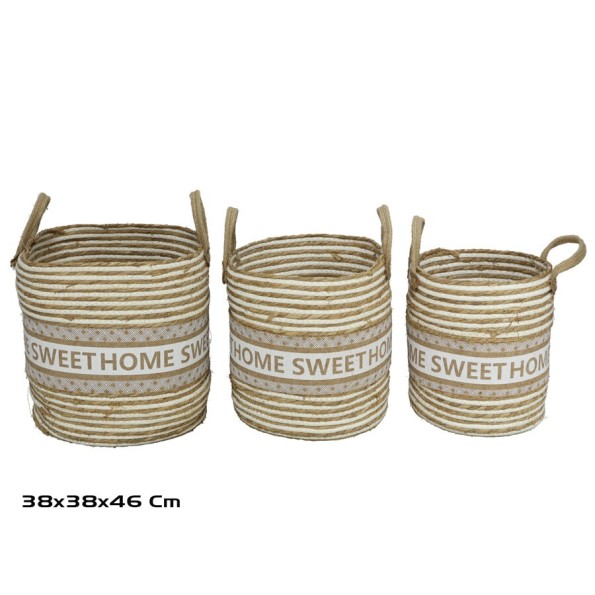CESTA X3 C/ASAS 38X38X37/46CM HOMISW