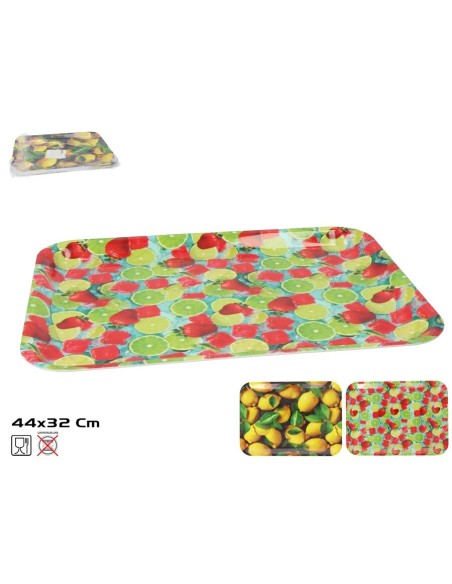 BANDEJA RECT. RICA FRUTA 44X32CM 2 SURT