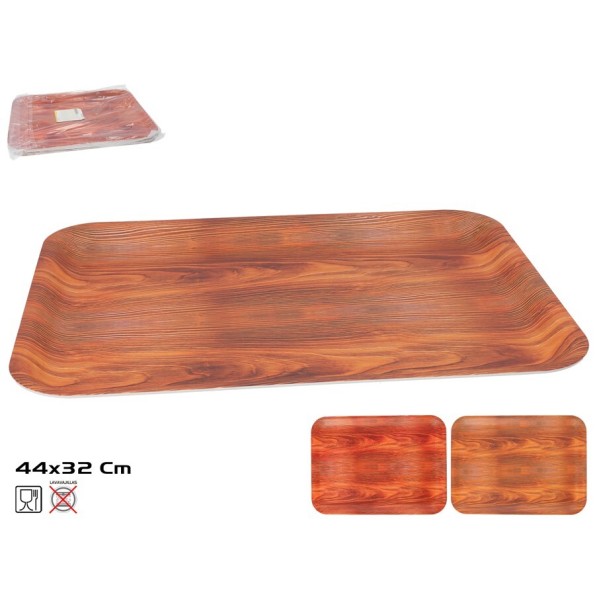 BANDEJA RECT. MON BOIS 44X32CM 2 SURT