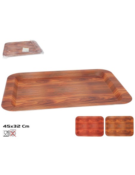 BANDEJA RECT. MON BOIS 45X32CM 2 SURT