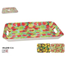 BANDEJA RECT. RICA FRUTA 41X28CM 2 SURT