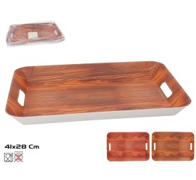 BANDEJA RECT. MON BOIS 41X28CM 2 SURT